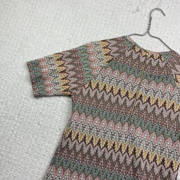 Twik By Simons Bodycon Dress Boho Retro Missoni-Style Multicolor 70's Chic Sz L - Picture 13 of 16